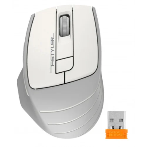 Мышь A4Tech Fstyler FG30S белый/серый оптическая (2000dpi) silent беспроводная USB (6but) Мышь A4Tech Fstyler FG30S белый/серый оптическая (2000dpi) silent беспроводная USB (6but)